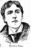 Illustration of Oscar Wilde in Melbourne’s The Weekly Times, based on one of the cabinet portraits of Wilde taken in 1892 by Alfred Ellis & Walery Studio, London, UK.